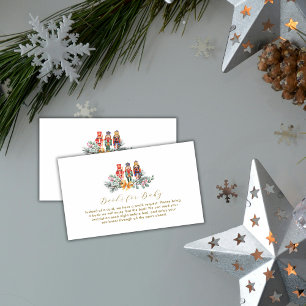 Det är kallt utanför Nutcracker Books Baby Shower Tilläggskort