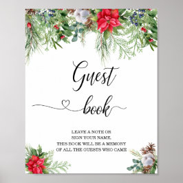 Det är kallt ute baby shower gästbok poster