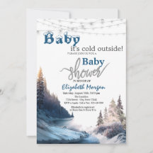 Det är kallt ute Landskap, Natur Baby Shower