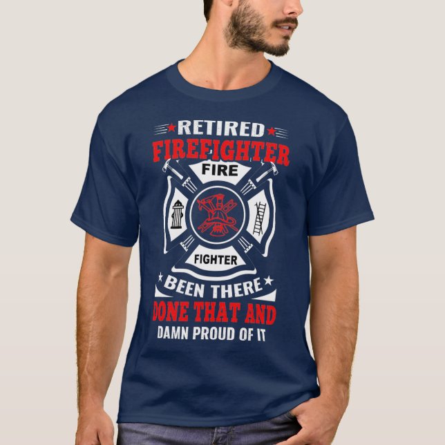 Det är känt att brandkämparen är där. t shirt (Framsida)