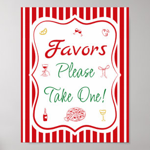 Det är kärlek - Bröllopsduschtackor Poster