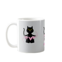DET ÄR KÄRLEK! Funny Black Cat Mugg