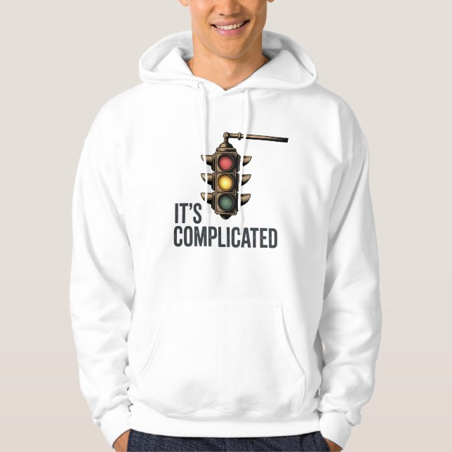 Det är komplicerat | Relationsförvirring med stil Hoodie (Framsida)