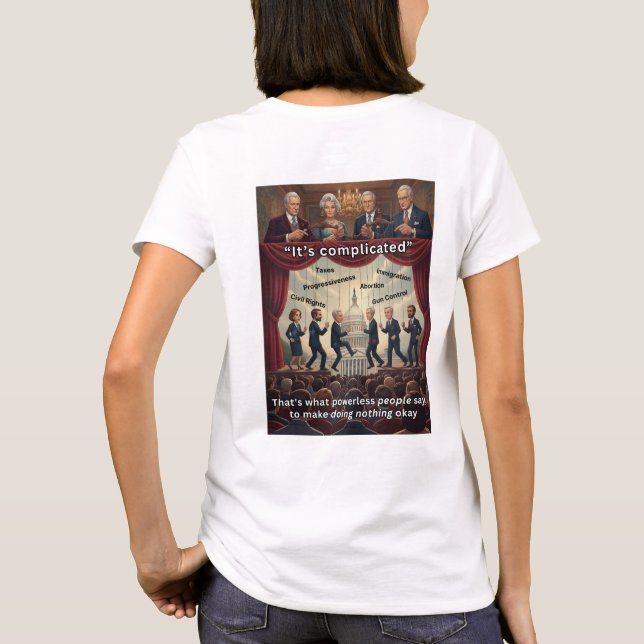 Det är komplicerat t shirt (Baksida)