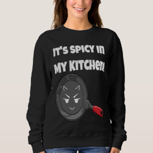 Det är kryddigt i mitt kök   Djävulsansikte stekpa T Shirt