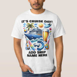 Det är kryssningsdag som matchar kryssningsfartyg t shirt