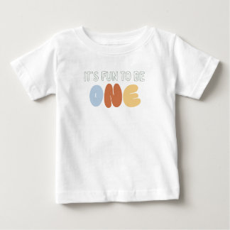 Det är kul att fylla 1 ett års födelsedag t shirt