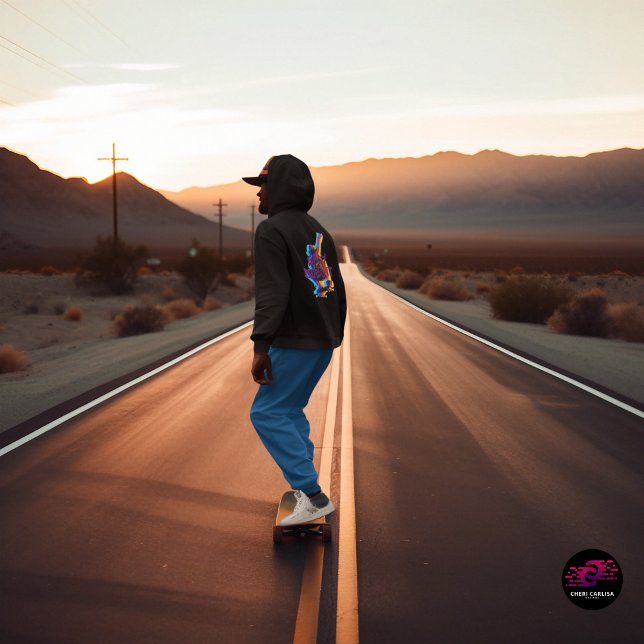 Det är lätt att göra det hoodie (Front hit subtle. Back graphic loud. Easy does it and keep rolling.)