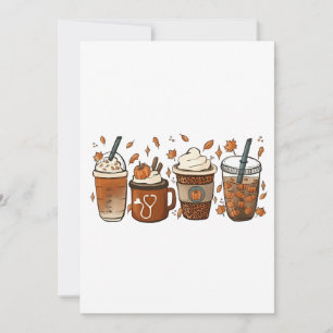 Det är latte-säsongen Pumpkin Spice Coffee Hösten  Inbjudningar