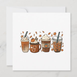 Det är Latte-säsongen Pumpkin Spice-kaffe Höst  Inbjudningar