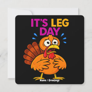 Det är Leg Day Ley-Thanksgivingen i Turkiet Inbjudningar