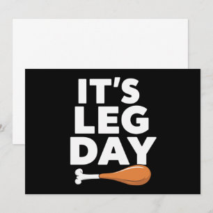 Det är Leg Day-nuny Turkiet-Thanksgiving Inbjudningar