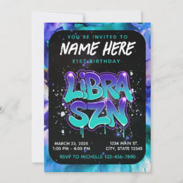 Det är Libra-säsongen Zodiakus Födelsedagsinbjudan Inbjudningar