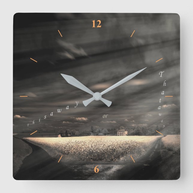 Det är Life Fyrkantig Klocka (Framsida)