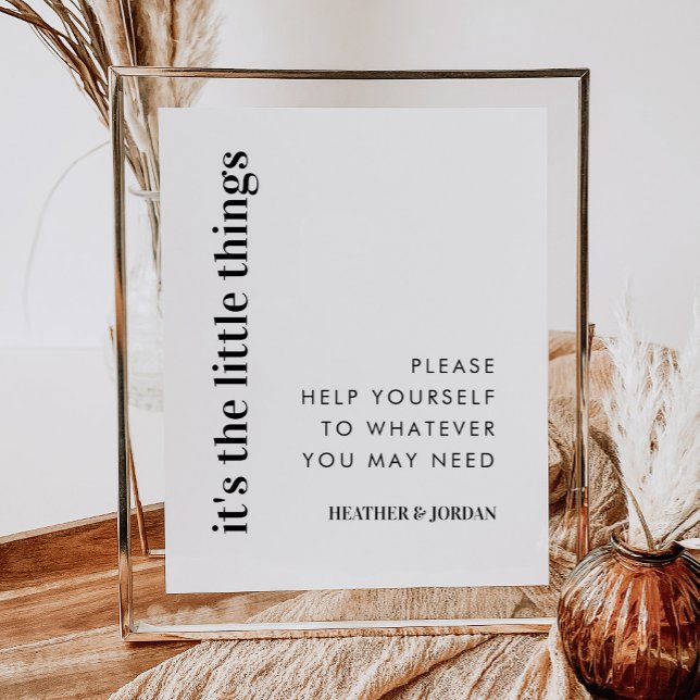 Det är lilla Sak Bröllop Bathroom Basket Poster (Skapare uppladdad)