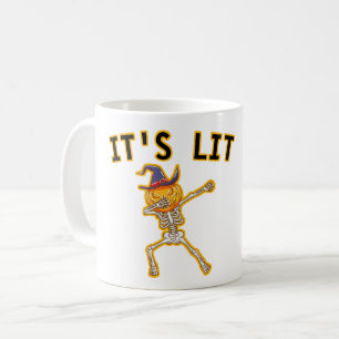 DET ÄR LIT - HALLOWEEN SKELETON PUMPKIN KAFFEMUGG