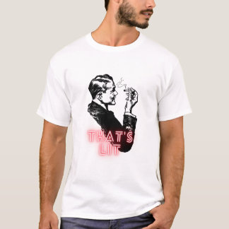 Det är Lit - Retro Vintage Smoker Guy- Funny T Shirt