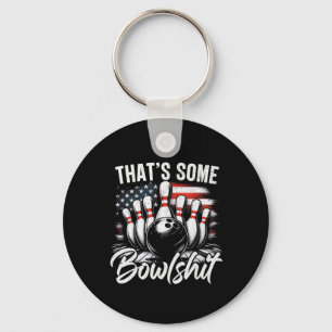 Det är lite Bowl Vintage Roligt Amerikanskt Flagga Nyckelring