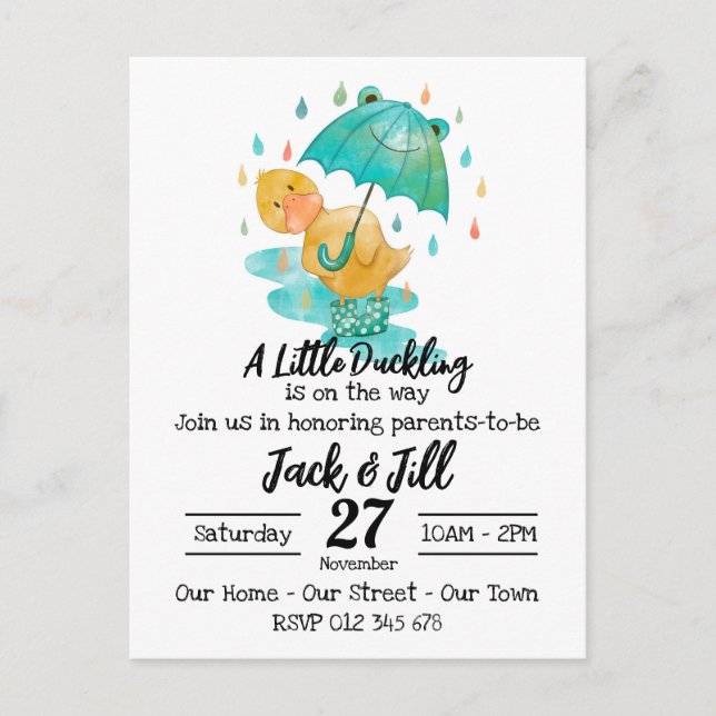 Det är lite galning på vägen till Postcar. Vykort (Framsida)