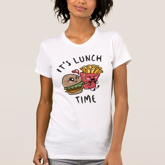 Det är Lunch Time T Shirt (Framsida)