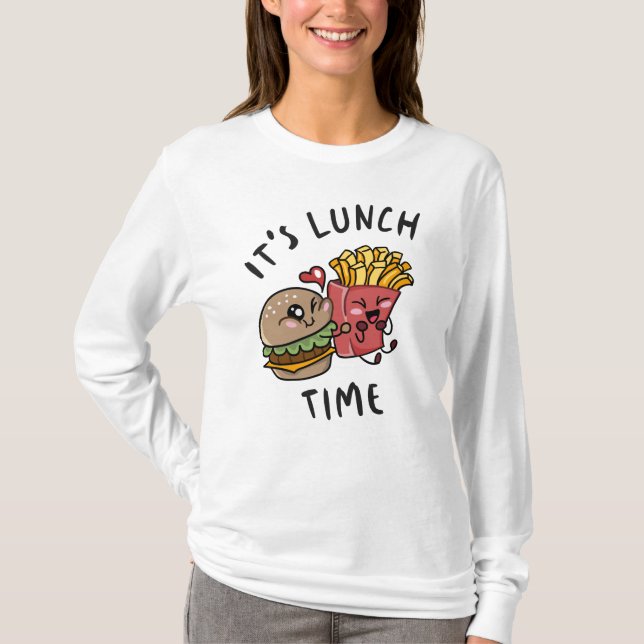 Det är Lunch Time T Shirt (Framsida)
