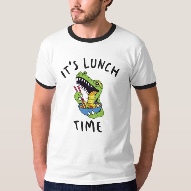 Det är lunchdags t shirt (Framsida)