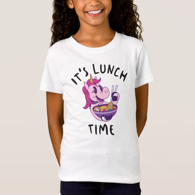 Det är lunchdags t shirt (Framsida)