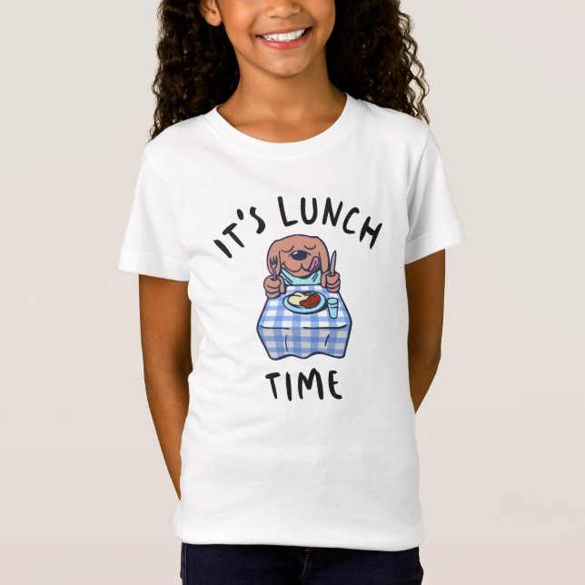 Det är lunchdags t shirt (Framsida)