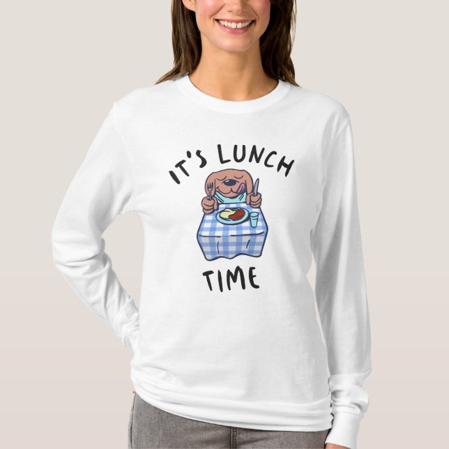 Det är lunchdags t shirt (Framsida)
