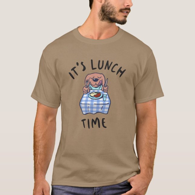 Det är lunchdags t shirt (Framsida)
