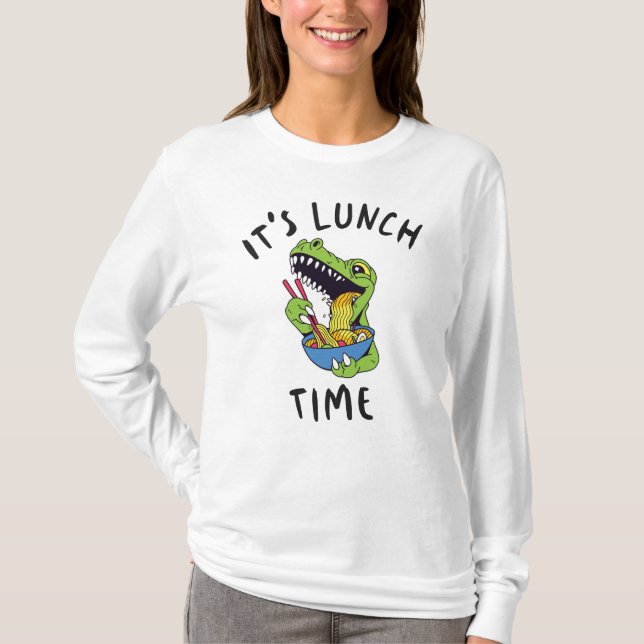 Det är lunchdags t shirt (Framsida)