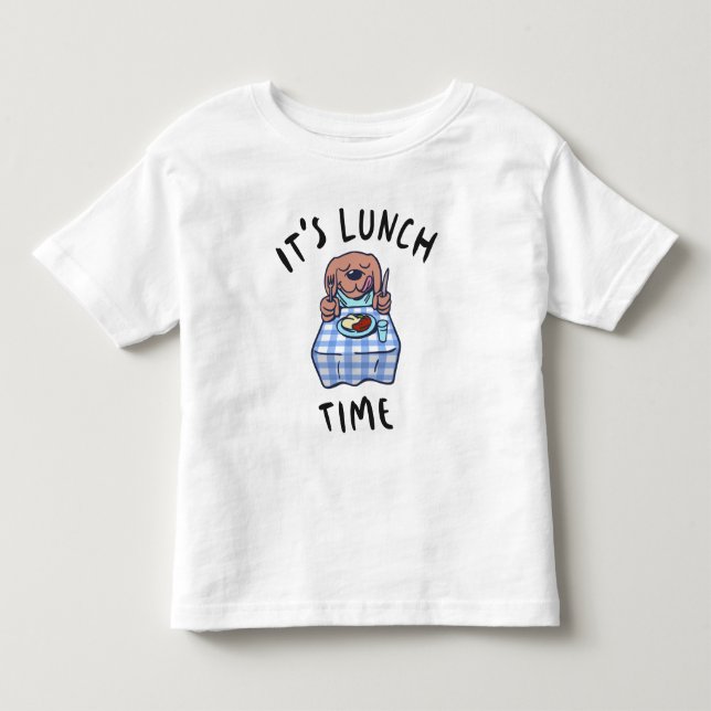 Det är lunchdags t shirt (Framsida)