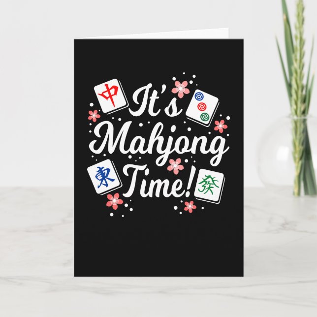 Det är Mahjong Time för alla Mahjong Queens och PL Kort (Framsida)