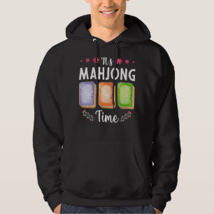 Det är Mahjong Time Mahjong Players Mahjong Hoodie
