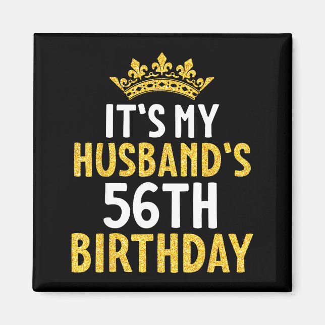 Det är makens 56-årsdag Glad design Magnet (Framsidan)