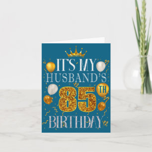 Det är makens 85-årsdag Glad illustration Kort