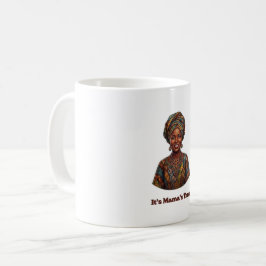 Det är mammas tur - Afrikansk drottning Heritage T Kaffemugg
