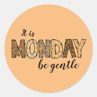 Det är måndagskväll runt klistermärke