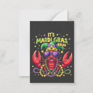 Det är Mardi Gras Bruh Rolig Räka New Orleans Anteckningskort