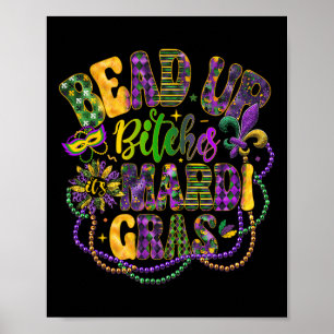 Det är Mardi Gras Festival New Orlea Poster