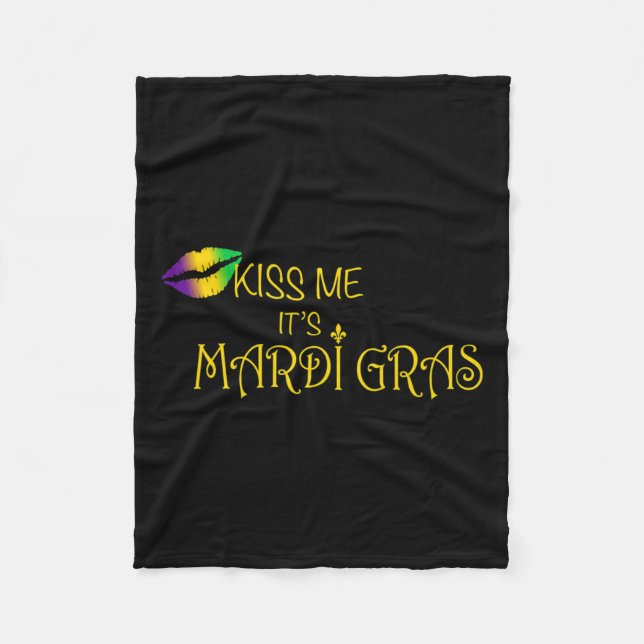 Det är Mardi Gras Fleecefilt (Framsidan)