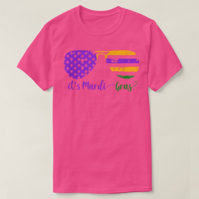 Det är Mardi Gras Glass Carnival Tjock tisdag T Shirt (Design framsida)