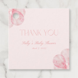 Det är Märkre för Rosa Balloons Baby Shower Gåvor Etiketter