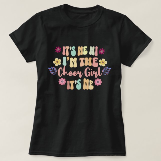 Det är Me Hi jag är Cheer Girl Det är Me T-Shirt (Design framsida)
