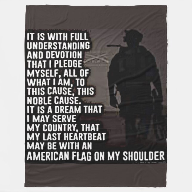 DET ÄR MED FULLT FÖRSTÅELSE FLEECEFILT (Framsidan)