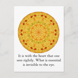 Det är med hjärtat som man med rätta ser..... vykort