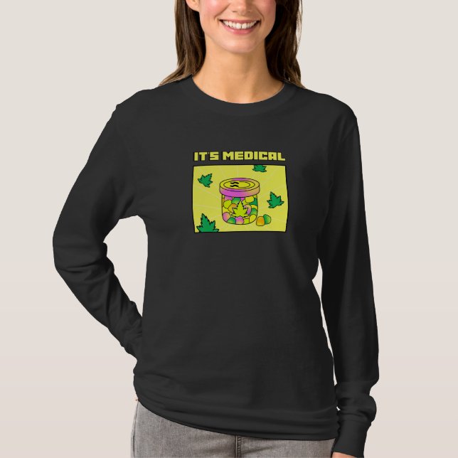 Det är medicinskt nyttigt Ogräs som gummier Cute S T Shirt (Framsida)