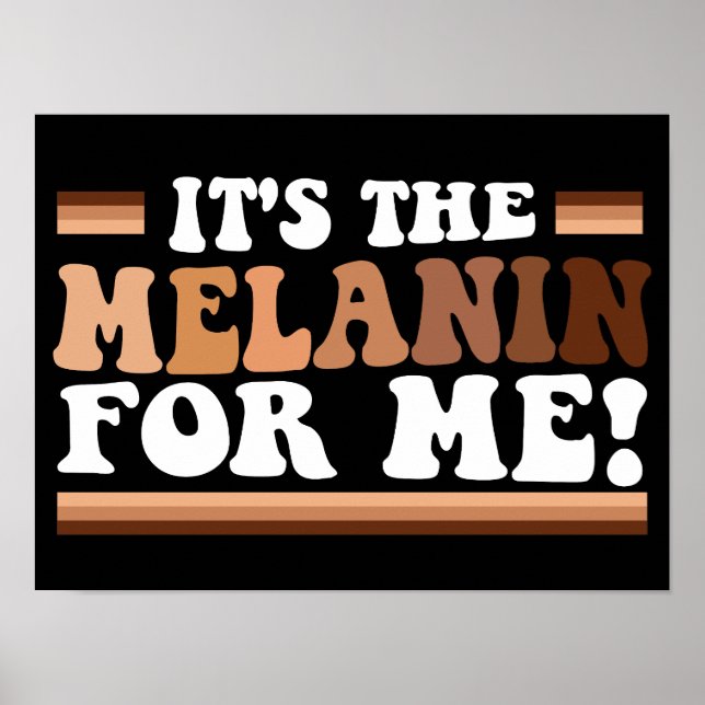 Det är Melanin for Me Black History Month Poster (Framsidan)