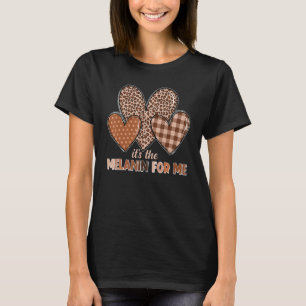 Det är Melanin för mig Leopard Heart Black Histor. T Shirt