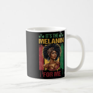 Det är melaninet Bhm afroamerikansk svart histor Kaffemugg
